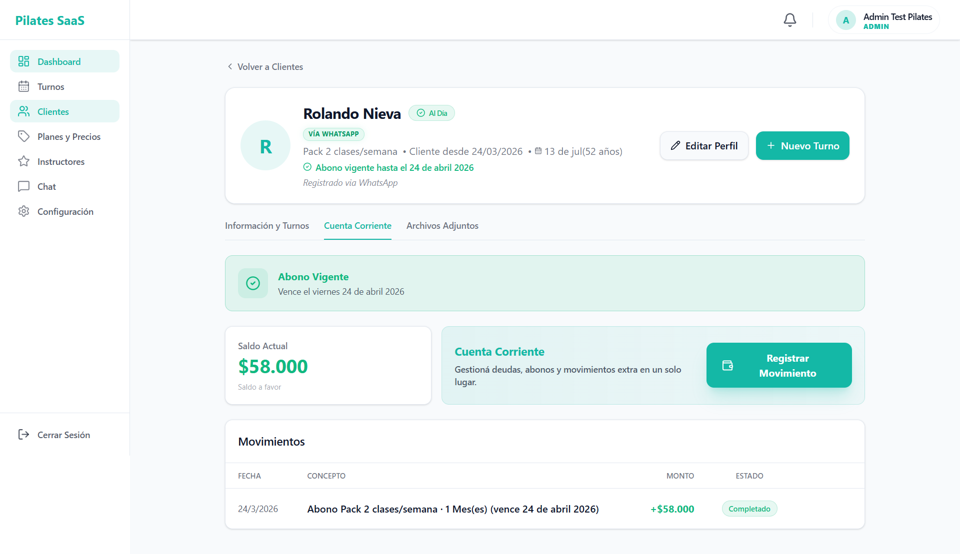 Cuentas totalmente claras.